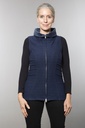 Weste aus Merinowolle | Modell Nicla (Blue Jeans, S) – Ansicht 2