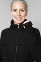 Jacke aus Merinowolle | Modell Nana (Black, S) – Ansicht 4