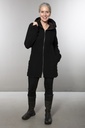 Mantel aus Merinowolle | Modell Namino (Black, S)