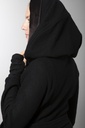Mantel aus Merinowolle | Modell Norina (Black, S) – Ansicht 7