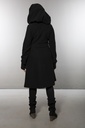 Mantel aus Merinowolle | Modell Norina (Black, S) – Ansicht 9