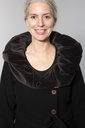 Mantel aus Merinowolle | Modell Norina (Black, S) – Ansicht 13