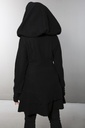 Mantel aus Merinowolle | Modell Natalia (Black, S) – Ansicht 5