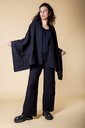 Poncho aus Strick-Jacquard | Modell Jacqueline