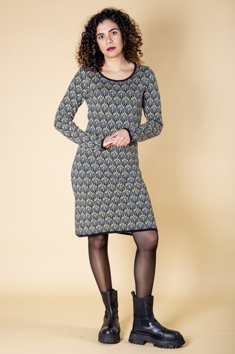 Kleid aus Strick-Jacquard | Modell Nusha
